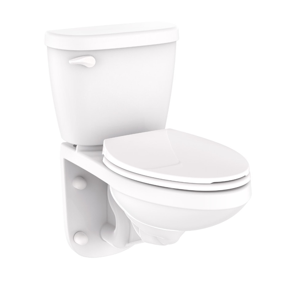 Vis stedet Omkreds Giotto Dibondon Maxwell® 1.28 gpf 4" Vertical Rough-In Two-Piece Wall Hung Back Outlet  Compact Elongated Toilet - Gerber